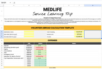 calculation template budget